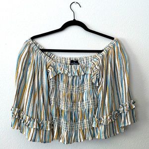 Flowy off-the-shoulder blouse